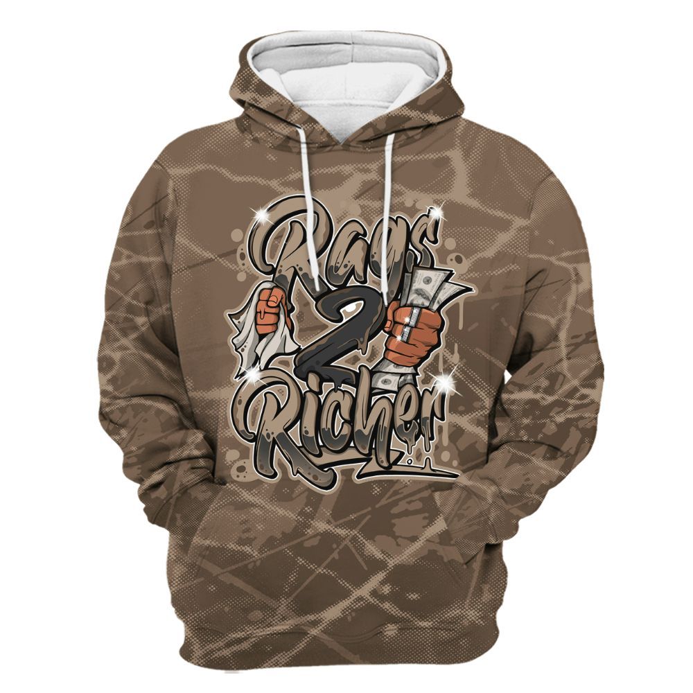 Hoodie To Match Dark Mocha Jack - Rag 2 Rich Graphic All Over Print