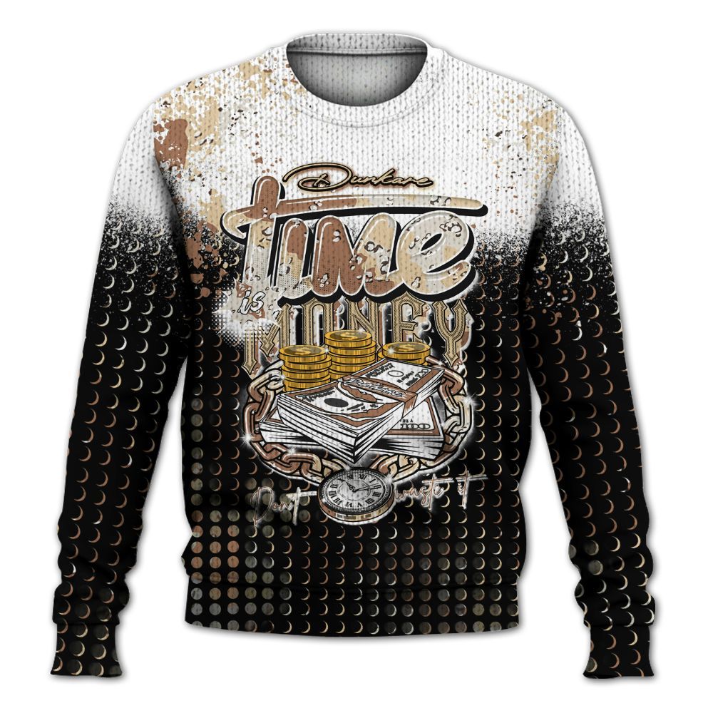 Knitted Sweater To Match Desert Camo 3s - Halftone Time Is Money