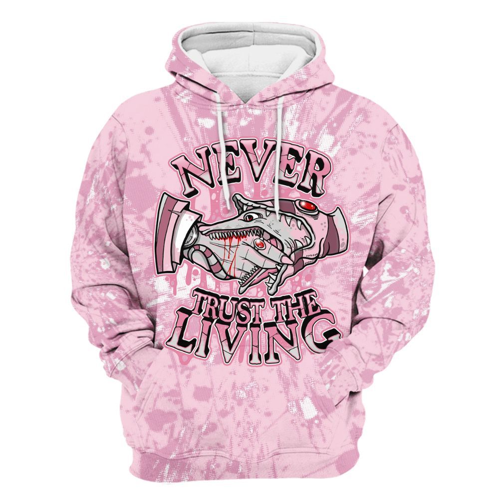 Hoodie To Match Orchid 4s - Never Trusting Living Graphic Halloween All Over Print