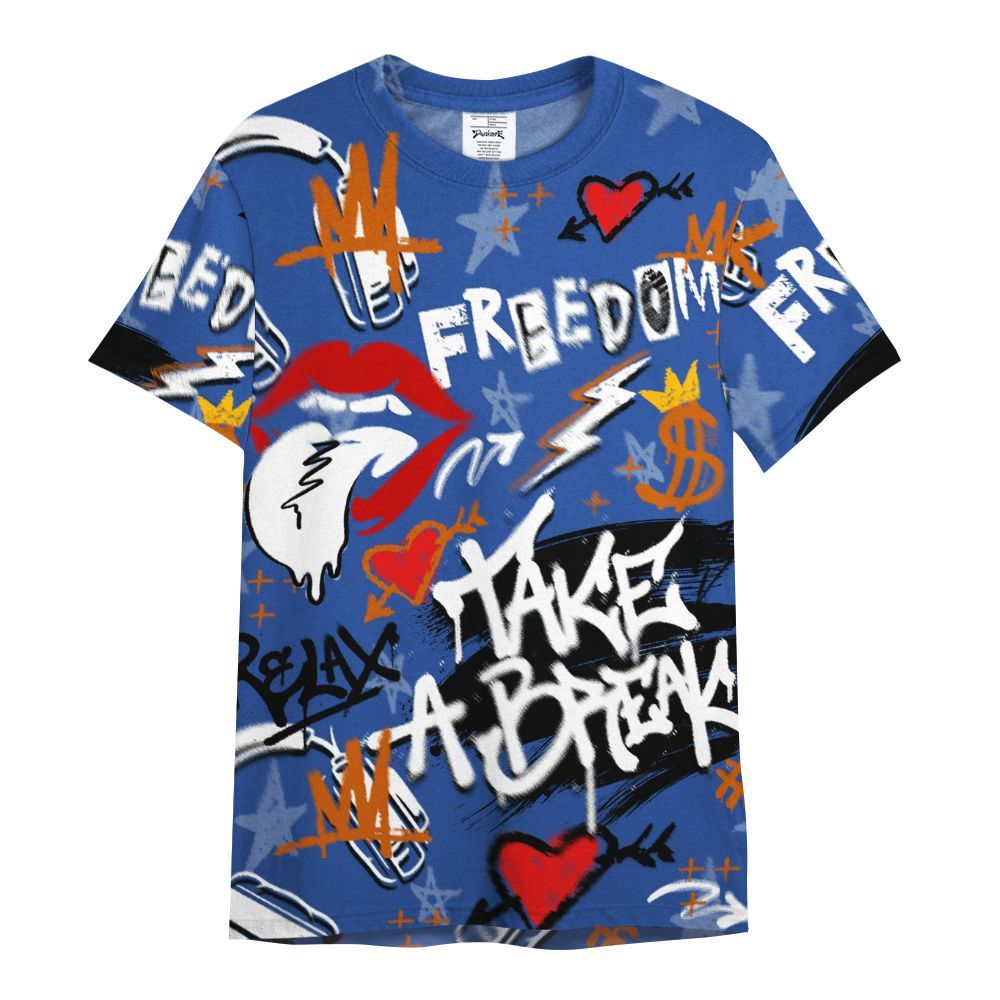 Shirt To Match Palermo GS League - Take Break Freedom Graffiti Streetwear All Over Print