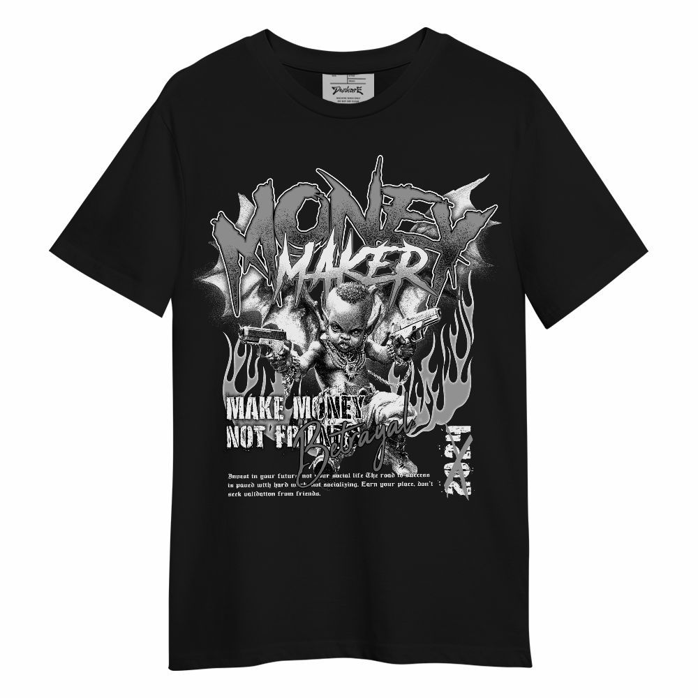 Shirt To Match Black Wolf Grey 12s - Money Maker Angel Unisex Shirt