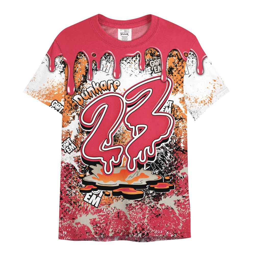 Shirt To Match Air Max Portal Bright Ceramic - Dripping 23 Drip All Over Print