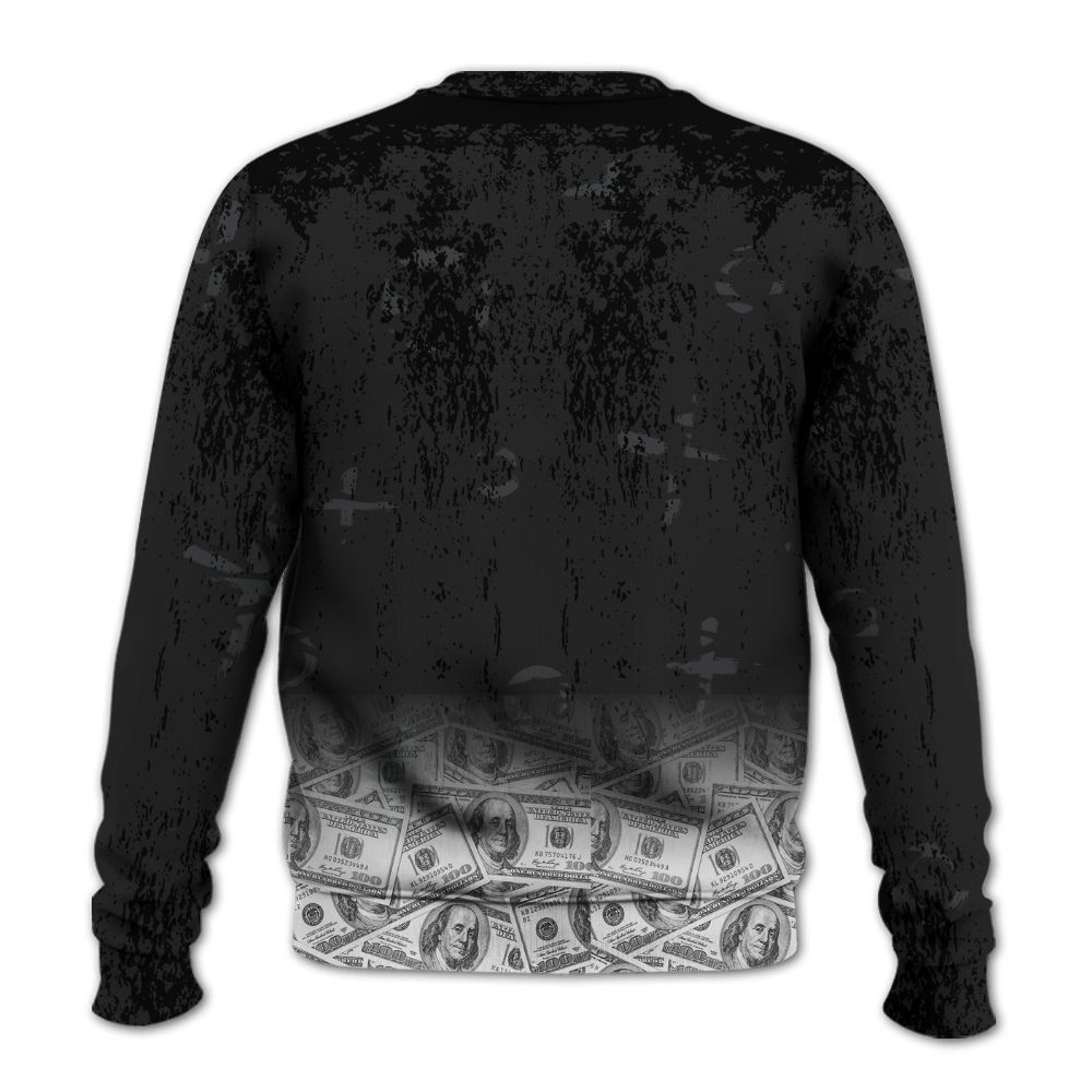 Sweatshirt To Match Black Cat 3s - Selfmade Unique Grunge All Over Print