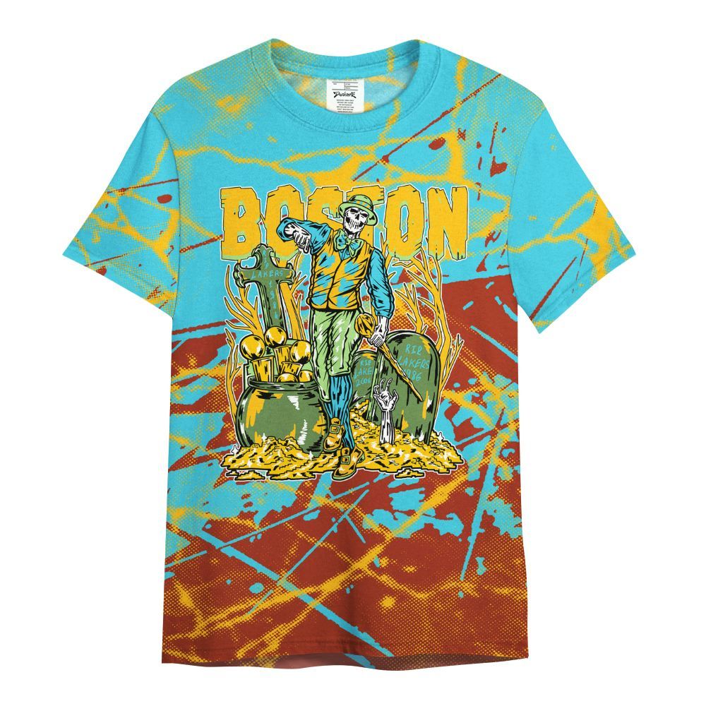 Shirt To Match SB Dunk Di'Orr Greenwood - Goldrush Skeleton Profound All Over Print