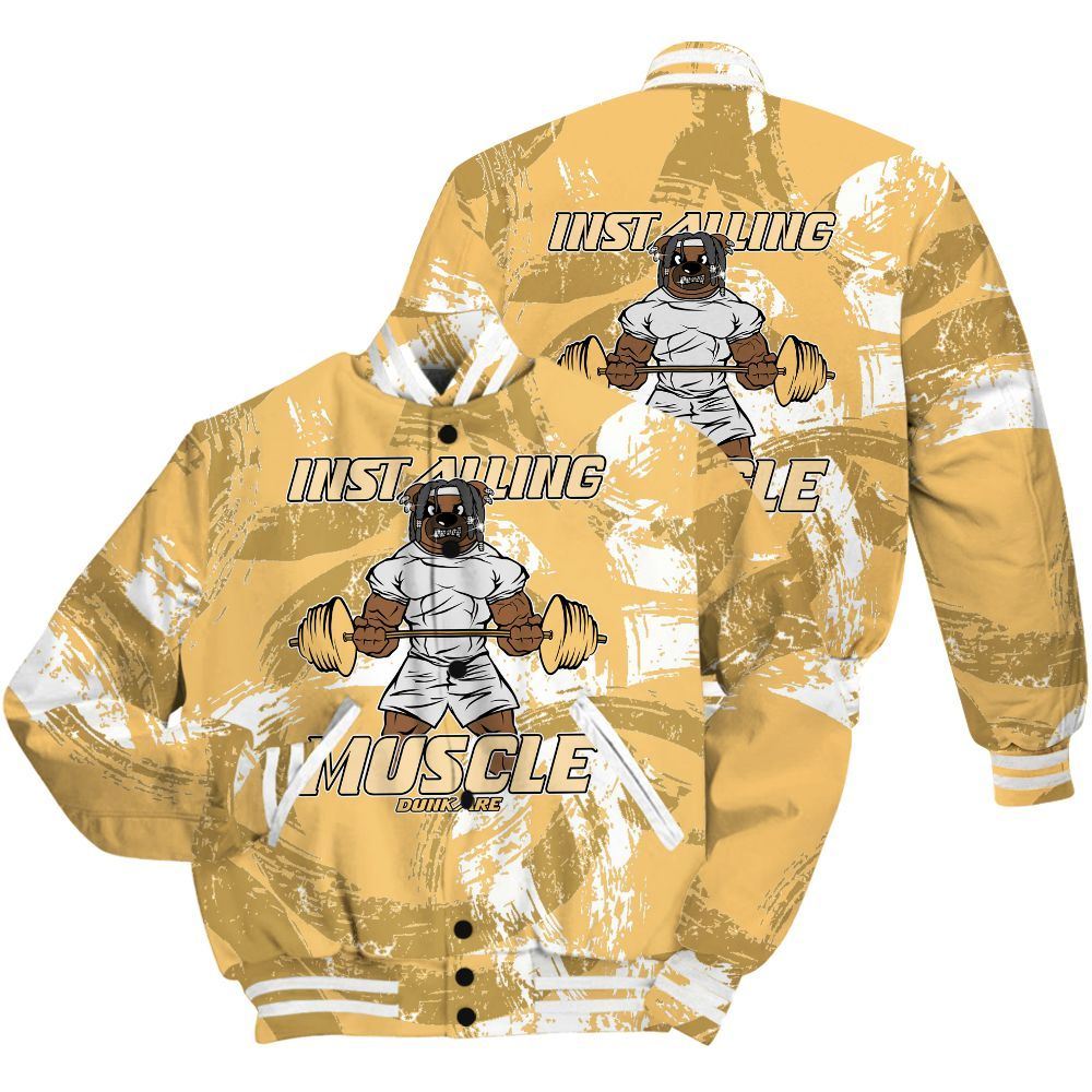 Varsity Jacket To Match Craft Paris 6s Shirt - Installing Muscle Bear Circle Slpash All Over Print