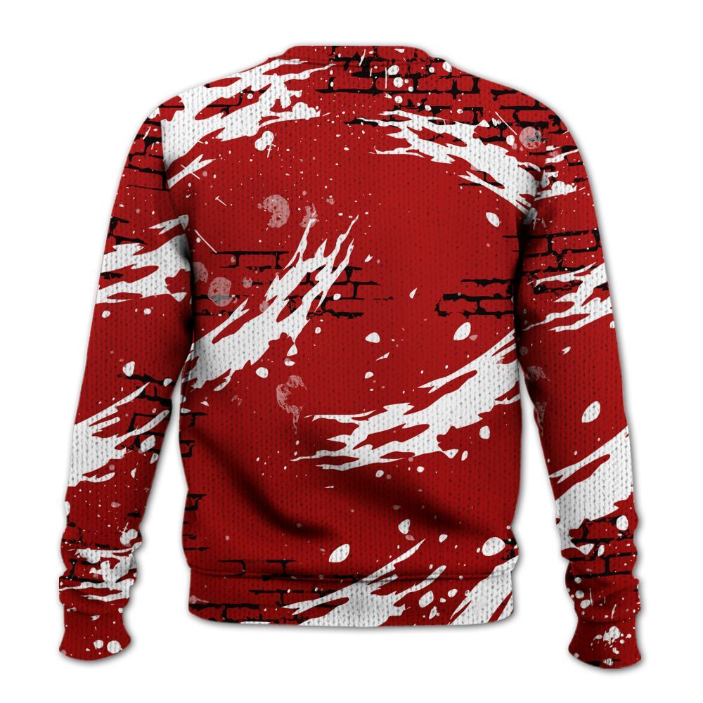 Sweater To Match Low Terror White University Red 1s - Values Of Loyalty Drip Graphic