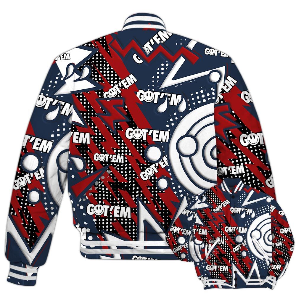 Varsity Jacket To Match Retro Olympic 6s - Retro Vintage 90s Varsity Jacket Outfit 1505 NCT