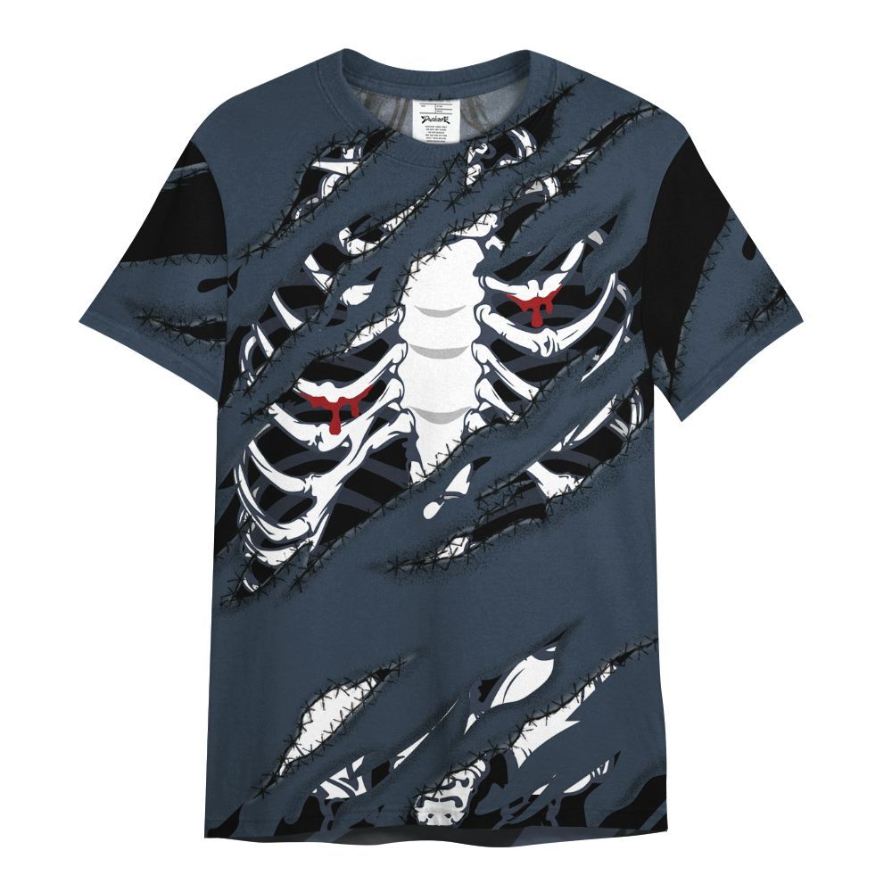 Shirt To Match Retro Olympic 6s - GOT 'EM Skeleton Scratch All Over Print