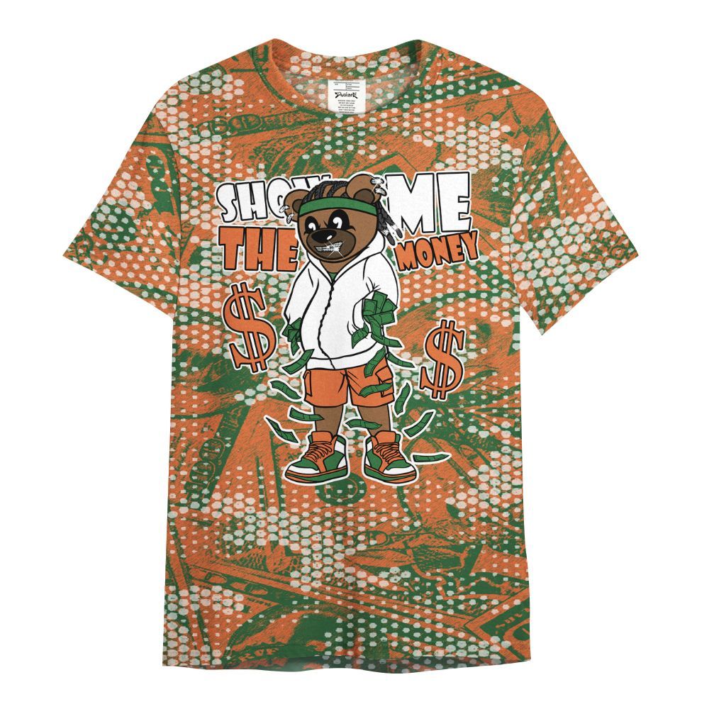 Shirt To Match Low Miami 5s - Show Me Bear Banknotes Art All Over Print