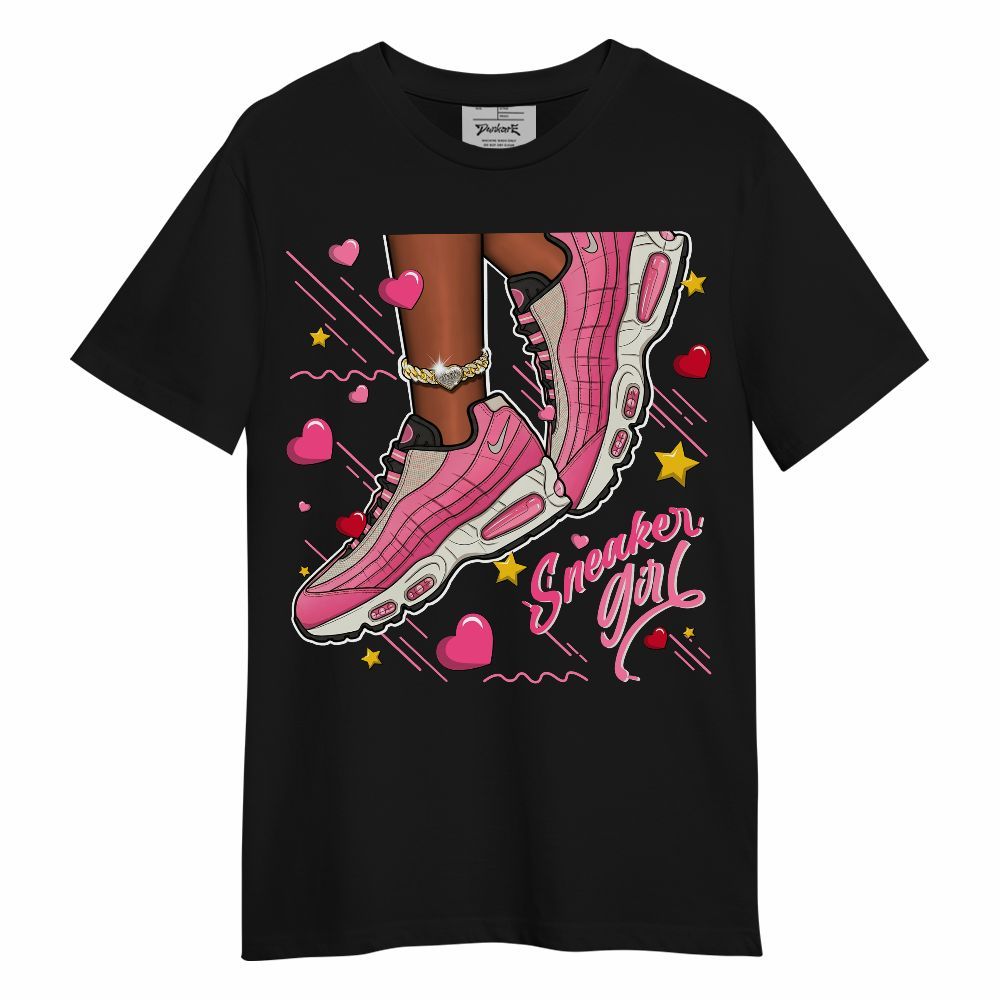 Shirt To Match Max 95 Pink Glow - SNEAKER Girl Heart Flying Graphic