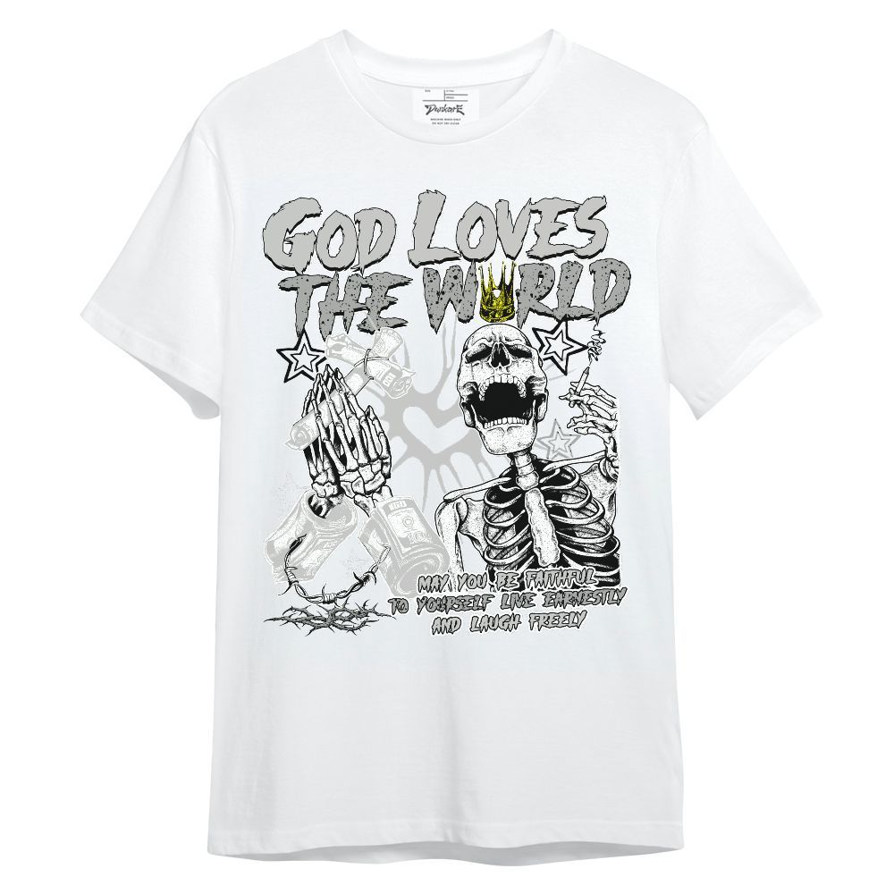 Shirt To Match Retro White Oreo 4s - God Loves The World Unisex Shirt