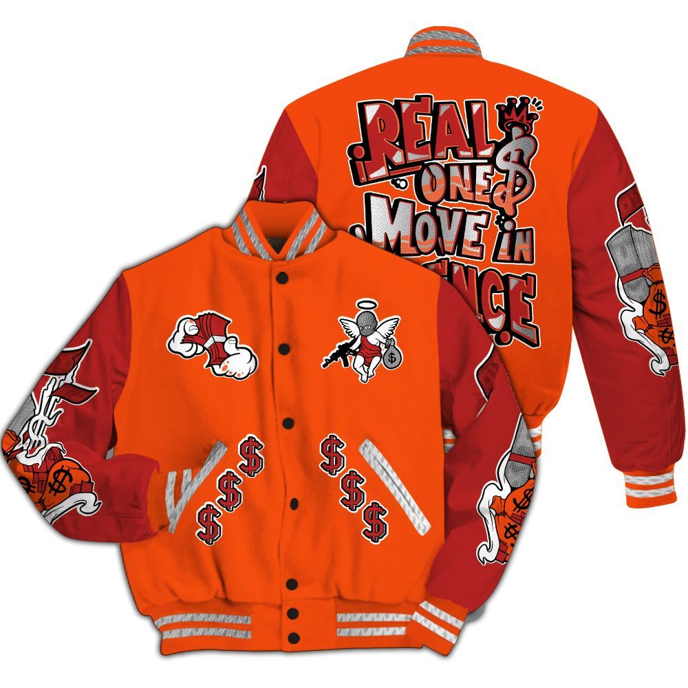 Varsity Jacket To Match Kobe 6 Protro Total Orange - Ones Move In Silence All Over Print