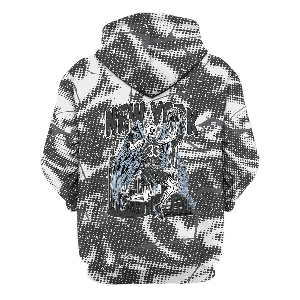 Hoodie To Match Reverse Oreo 6s - Ewing Era Skeleton Crack All Over Print