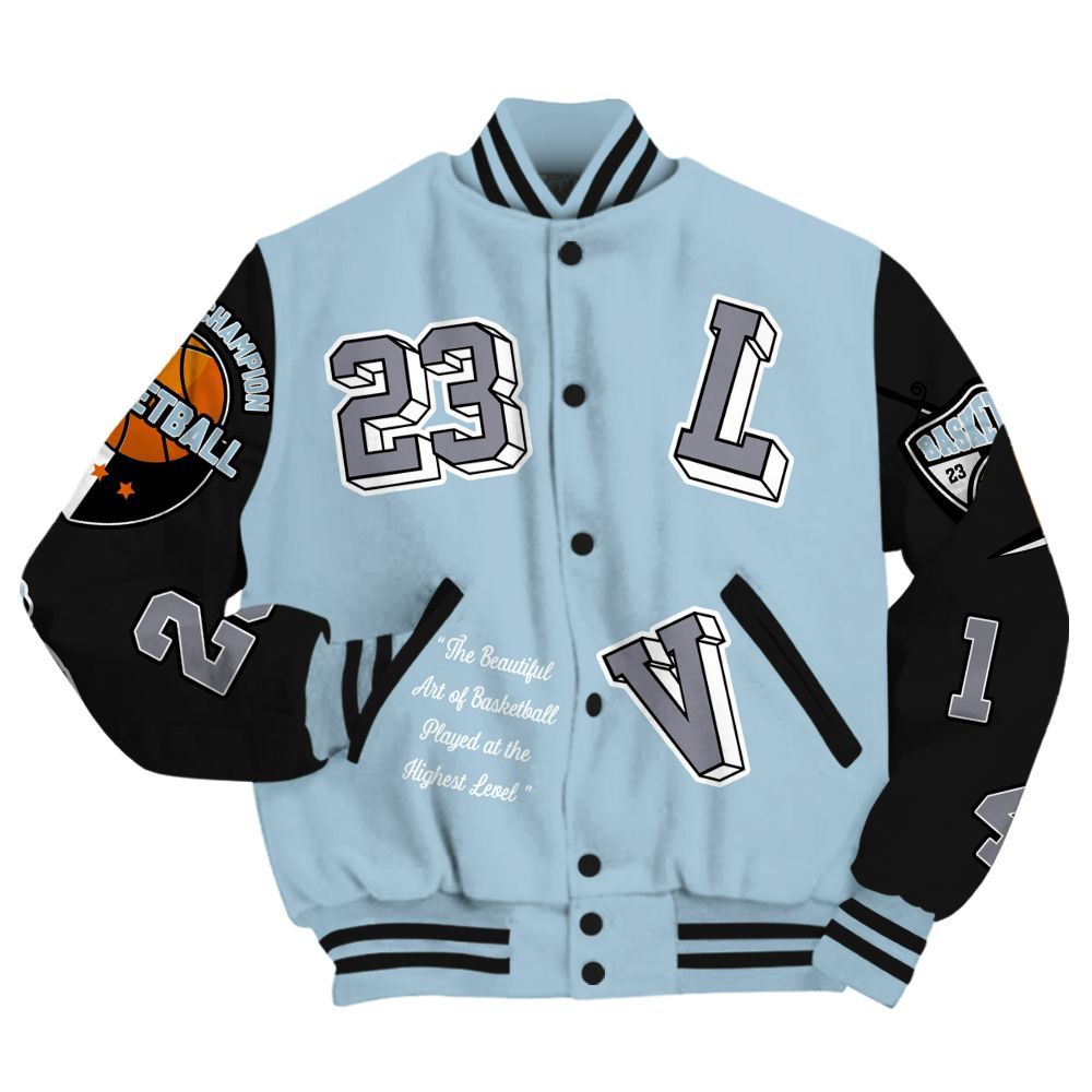 Varsity Jacket To Match Chambray 7s - The GOAT Got Em Streetwear All Over Print