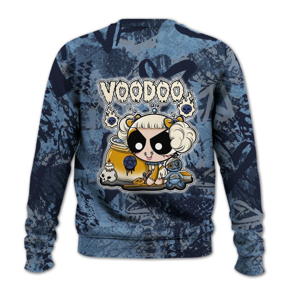 Sweatshirt To Match High OG First In Flight 1s - Voodooz Heart Grunge All Over Print