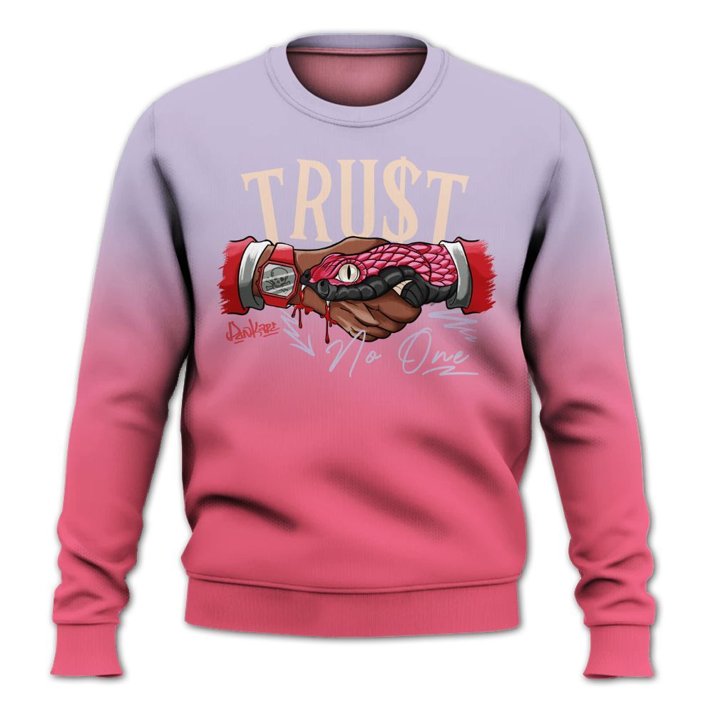 Sweatshirt To Match Peanut Butter Jelly 5s - Trust No One Drip All Over Print