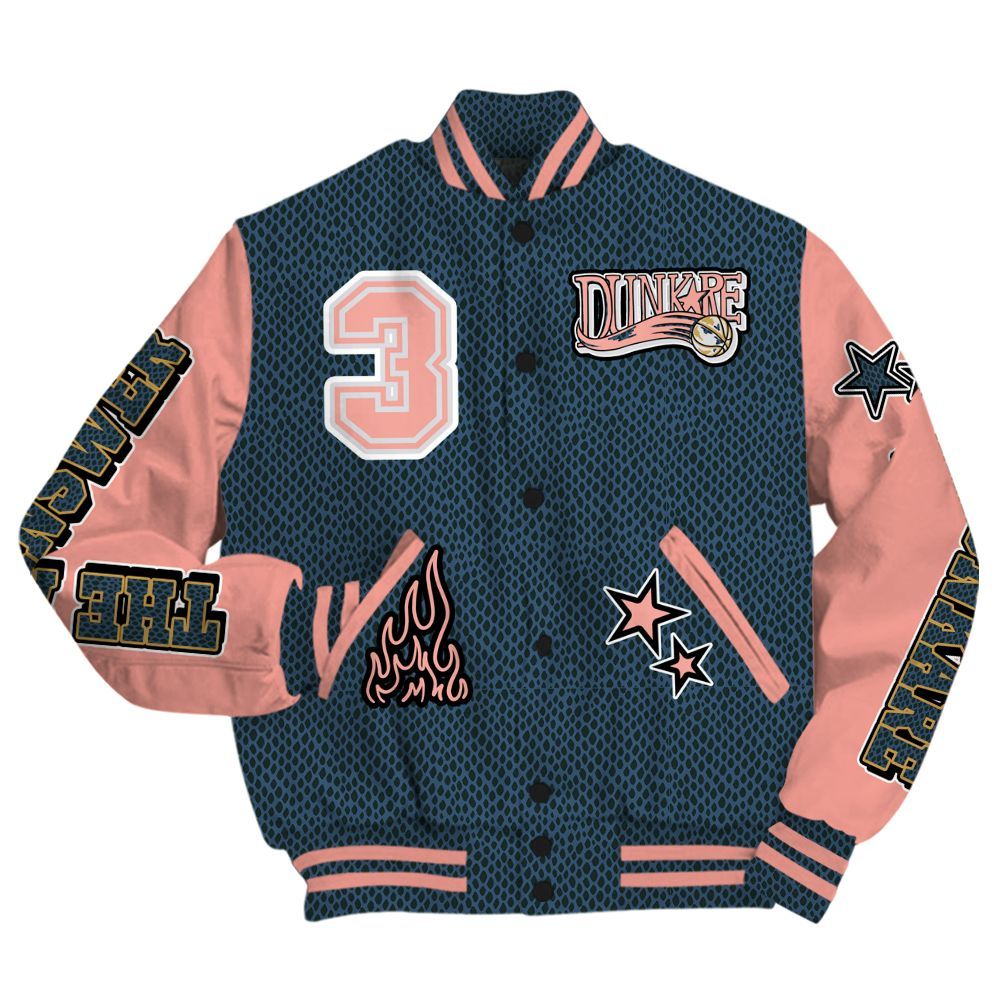 Varsity Jacket To Match Lebron XXI GS Olympic - Allen Answer Skeleton All Over Print