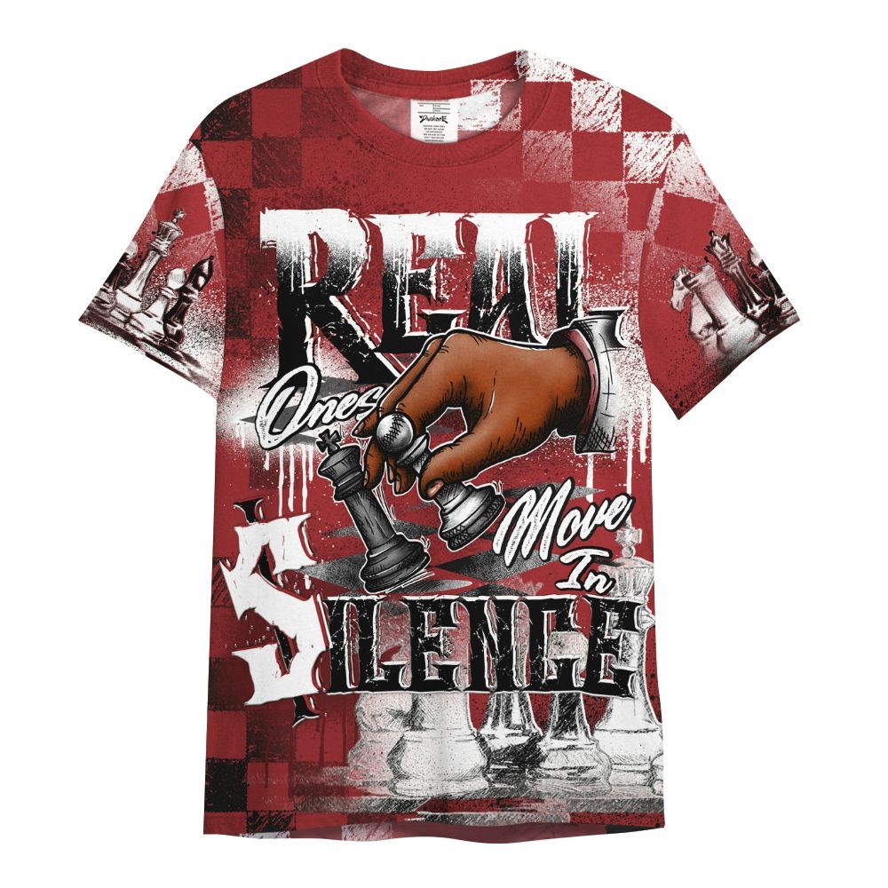 Shirt To Match Alternate Flu Game 12s - Chess Move In Silence All Over Print