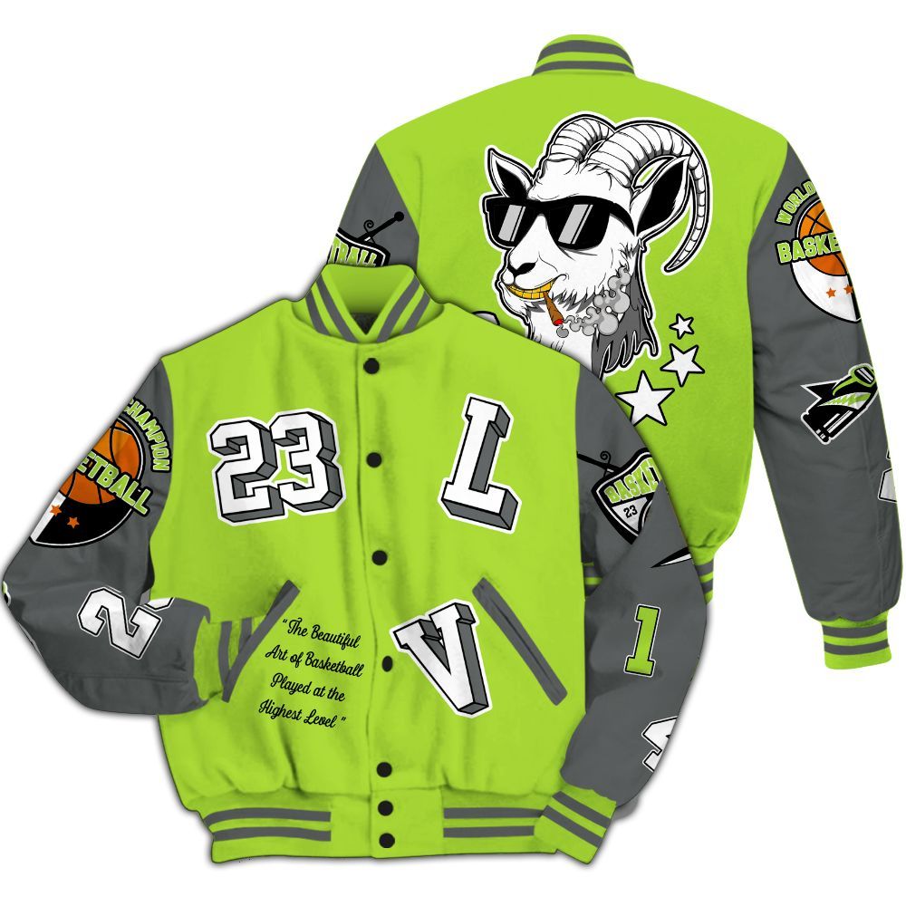 Varsity Jacket To Match Air Max 95 Neon - The GOAT Got Em Retro Graphic All Over Print