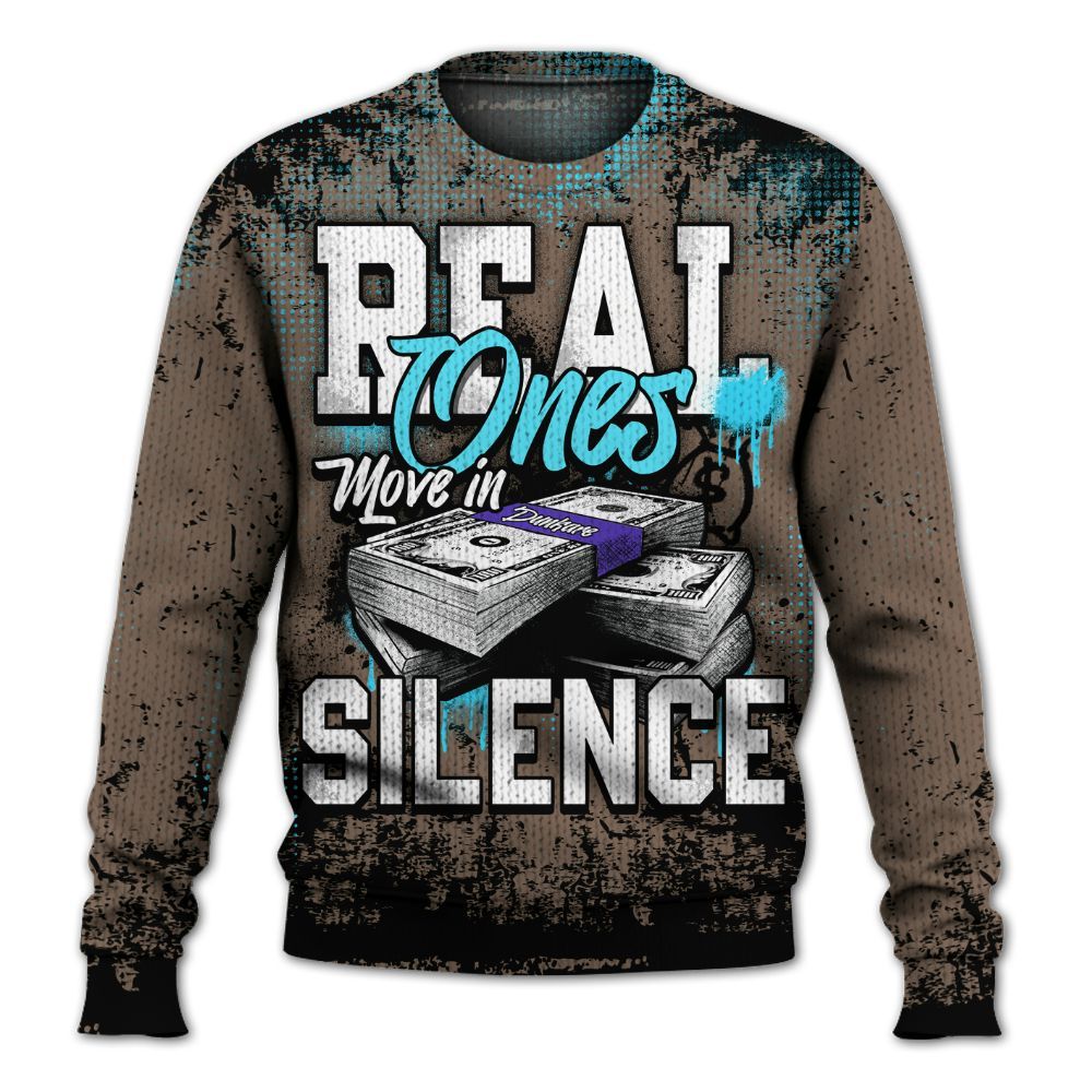 Knitted Sweater To Match Olive Concord 9s - Move In Silence Money Street Retro
