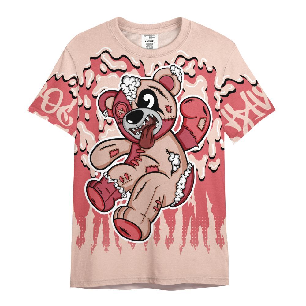 Shirt To Match Washed Coral 2s Shirt - Havok Bear Dripping All Over Print