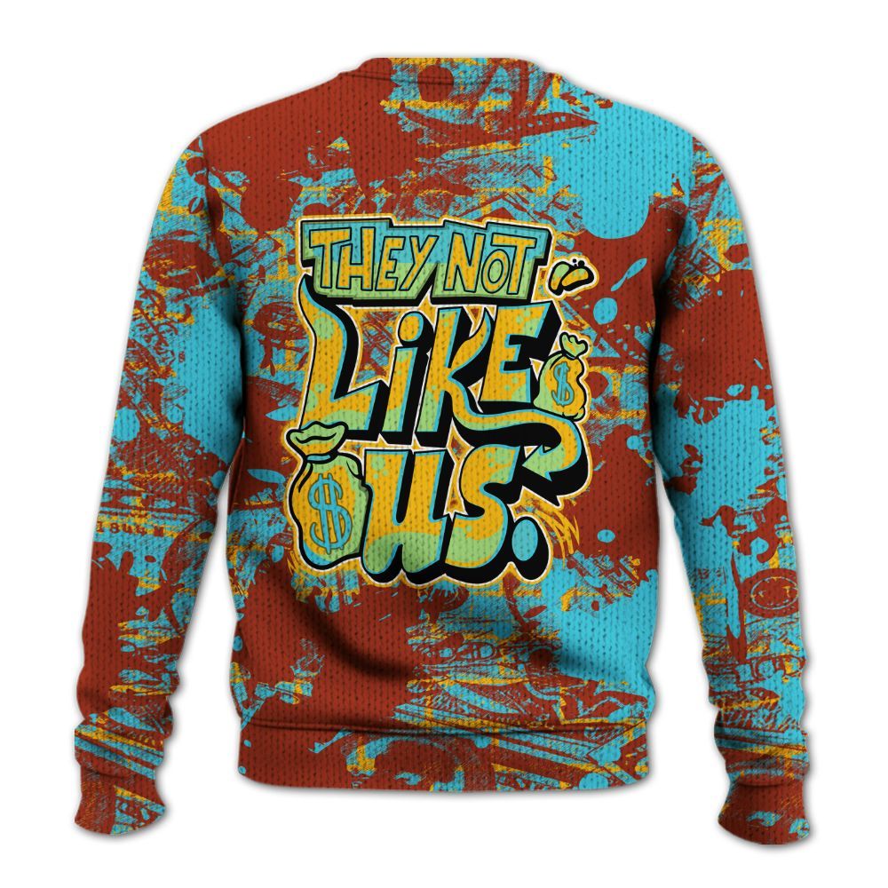 Knitted Sweater To Match SB Dunk Di'Orr Greenwood - Dislike Us Graphic Street Art