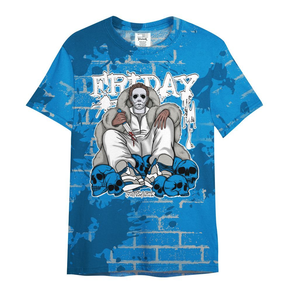 Shirt To Match Military Blue 4s - Friday Brick All Over Print