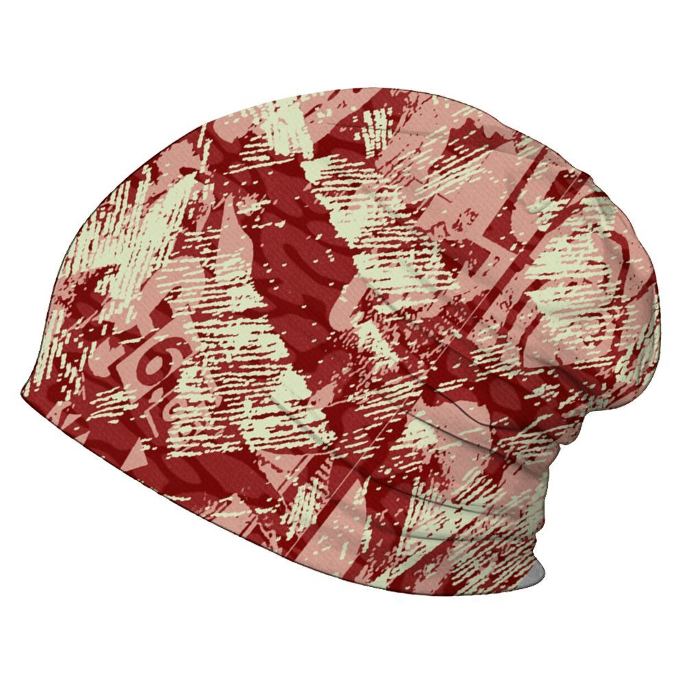 Beanie Hat To Match Valentines Day 3s - Grunge Pattern Graphic