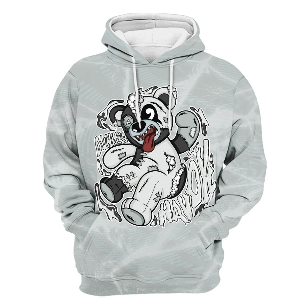 Hoodie To Match Black Wolf Grey 12s - Havok Bear All Over Print