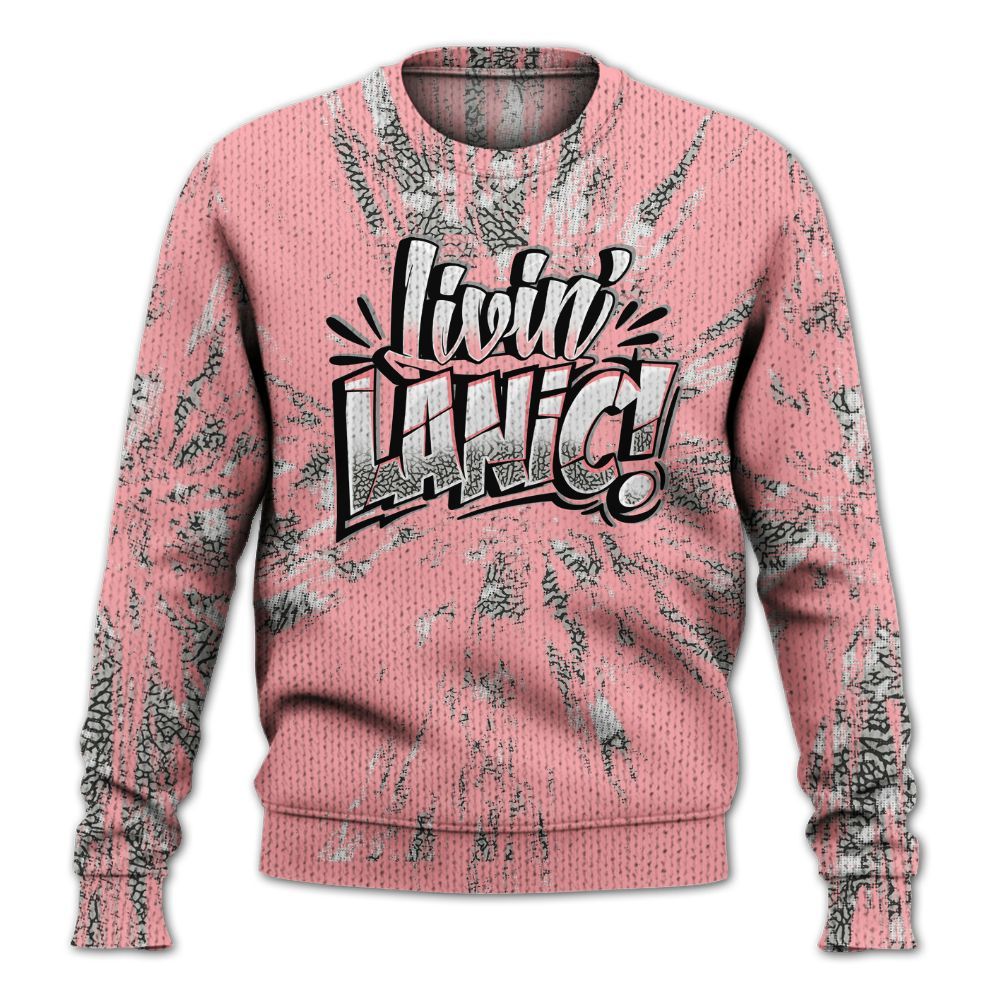 Knitted Sweater To Match Retro Wings 3s - Living Large Graphic Luxury