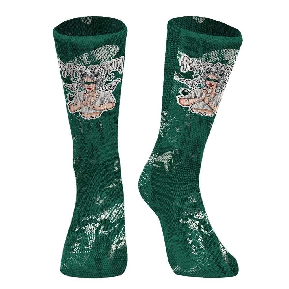 Sock To Match Oxidized Green 4s - F#ck Xociety