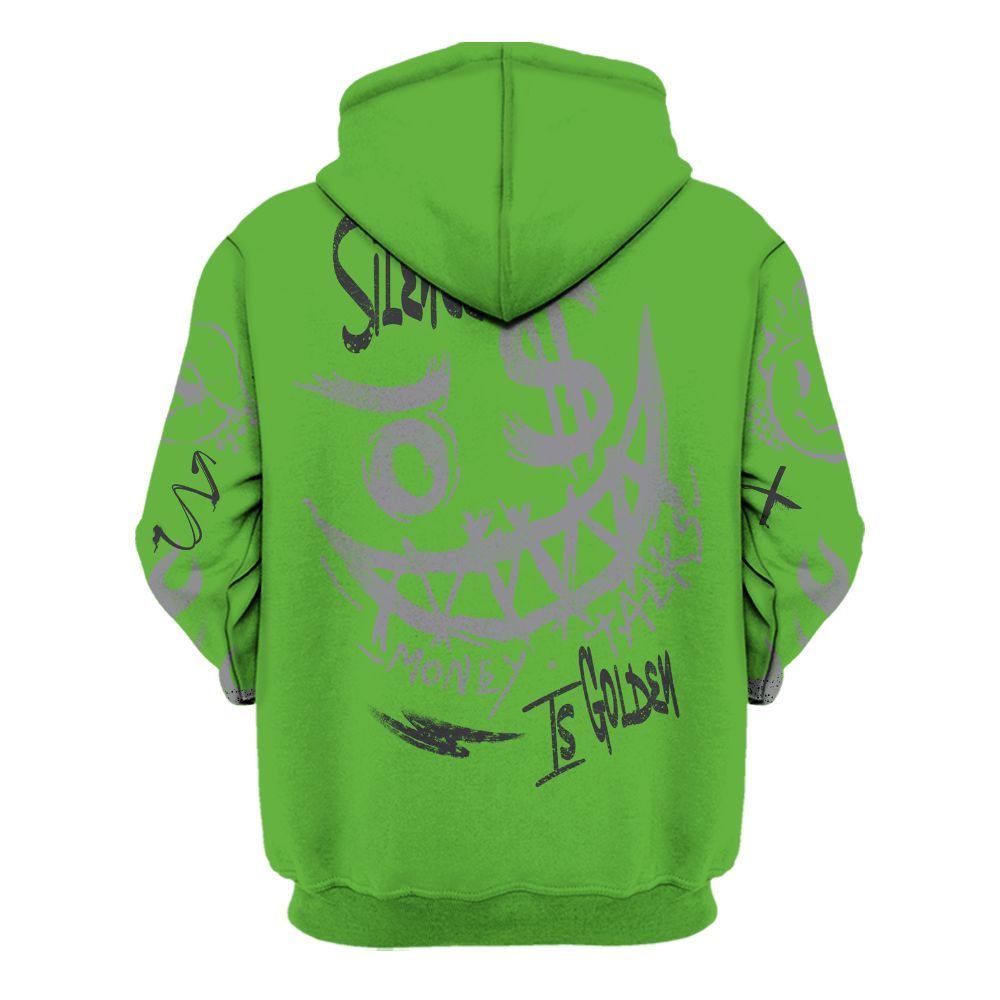 Hoodie To Match Retro Green Bean 5s - Mouth Burning Street Style All Over Print