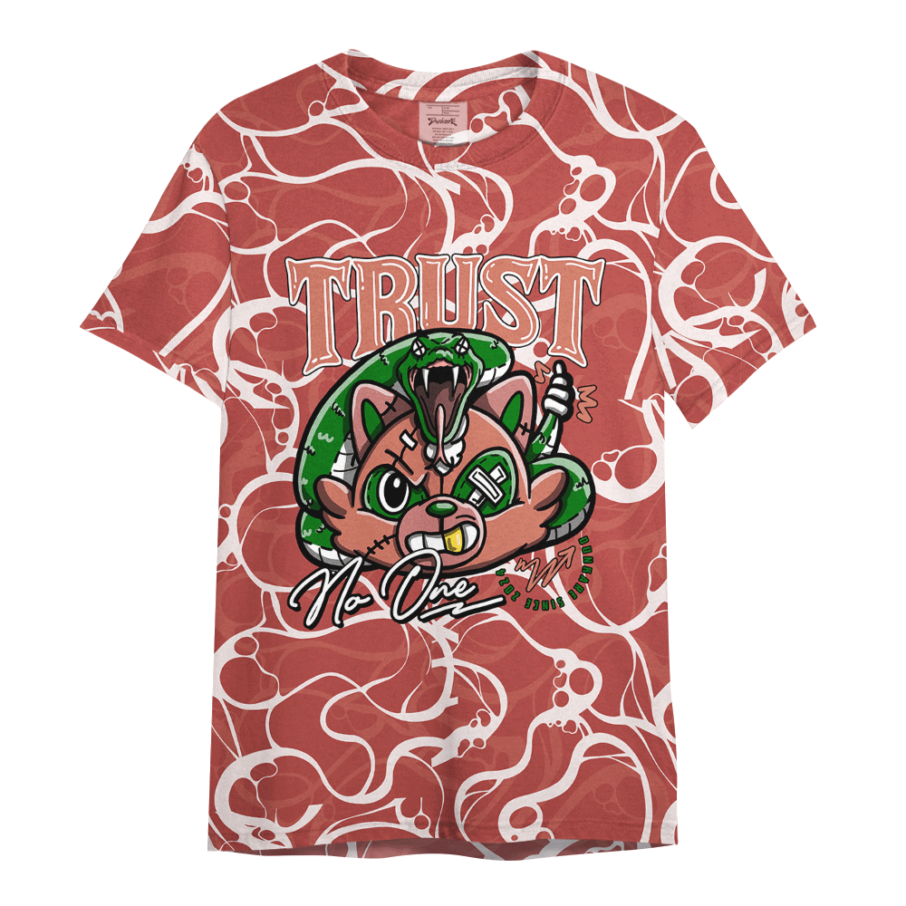 Shirt To Match Dune Red 13s - Trust No Raccoon Bubble Graphics Shirt Unisex