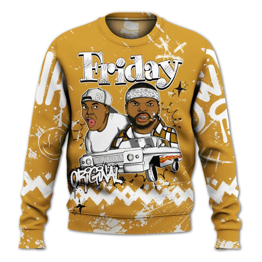 Sweatshirt To Match Dunk Low Wheat Pale Ivory - Friday Sneaker Crayon All Over Print