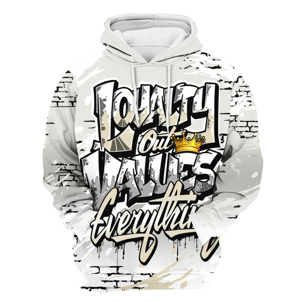 Hoodie To Match Grand Finale 11s Shirt, Values Of Loyalty Drip All Over Print