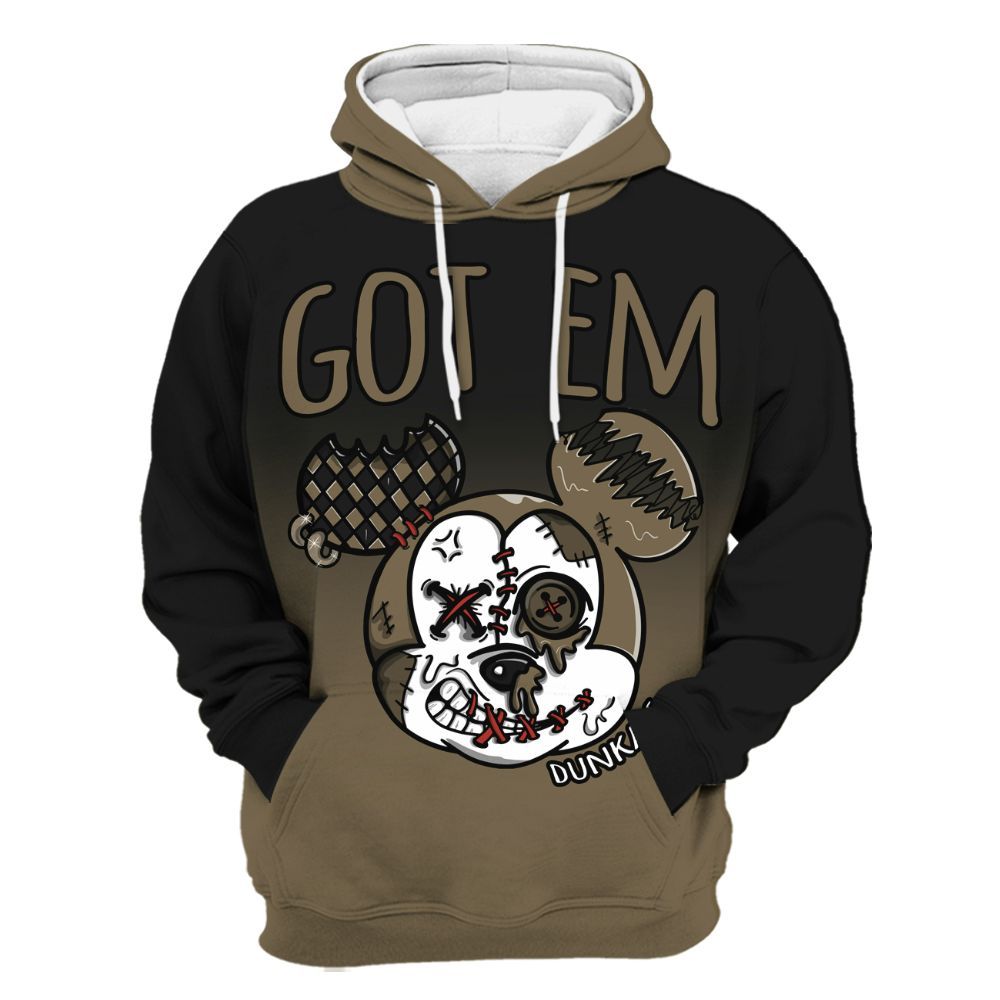 Hoodie To Match Olive 9s - Got Em Dripping All Over Print