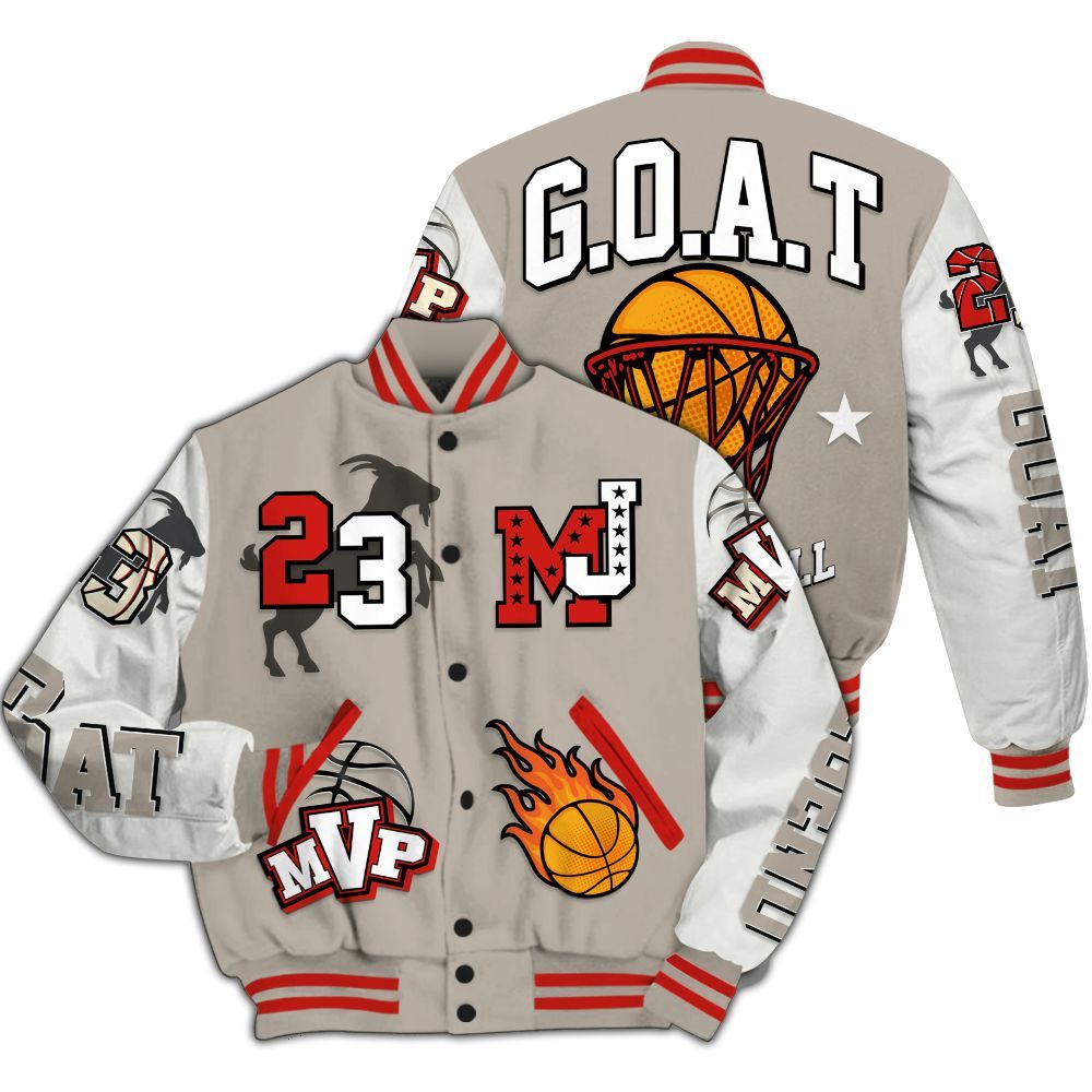 Varsity Jacket To Match Low OG Phantom 1s - 23 Goat MVP Basketball All Over Print
