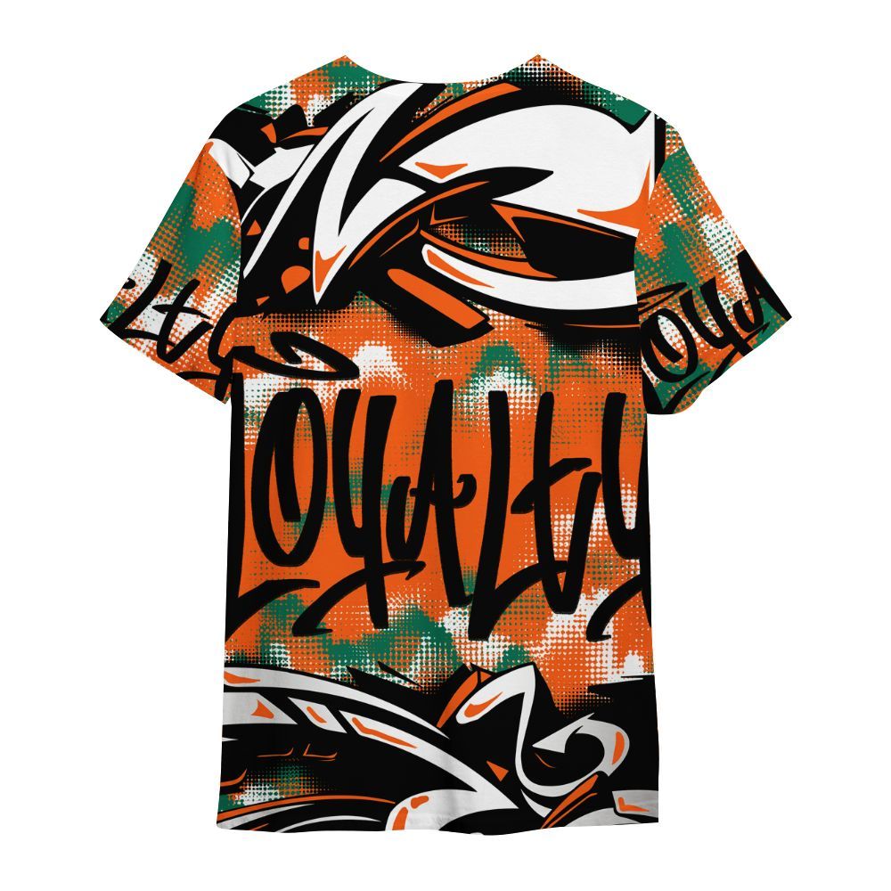 Shirt To Match SoleFly Sail Gorge Green 3s - Loyalty Out Value Graffiti All Over Print