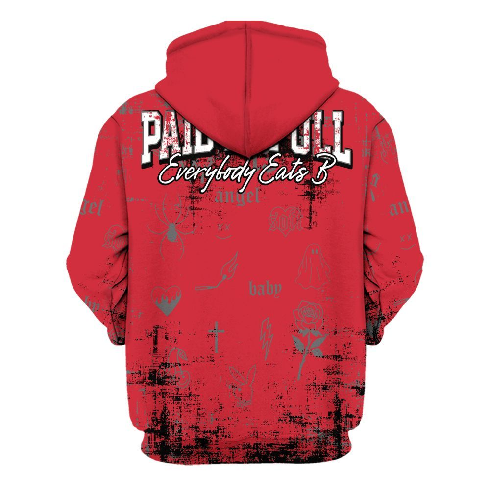 Hoodie To Match Bunny 2025 8s - Paid In Full Money All Over Print