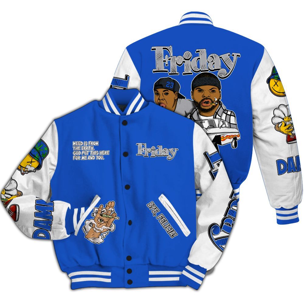 Varsity Jacket To Match Retro Stealth 5s - Friday Sneaker Stress Style All Over Print