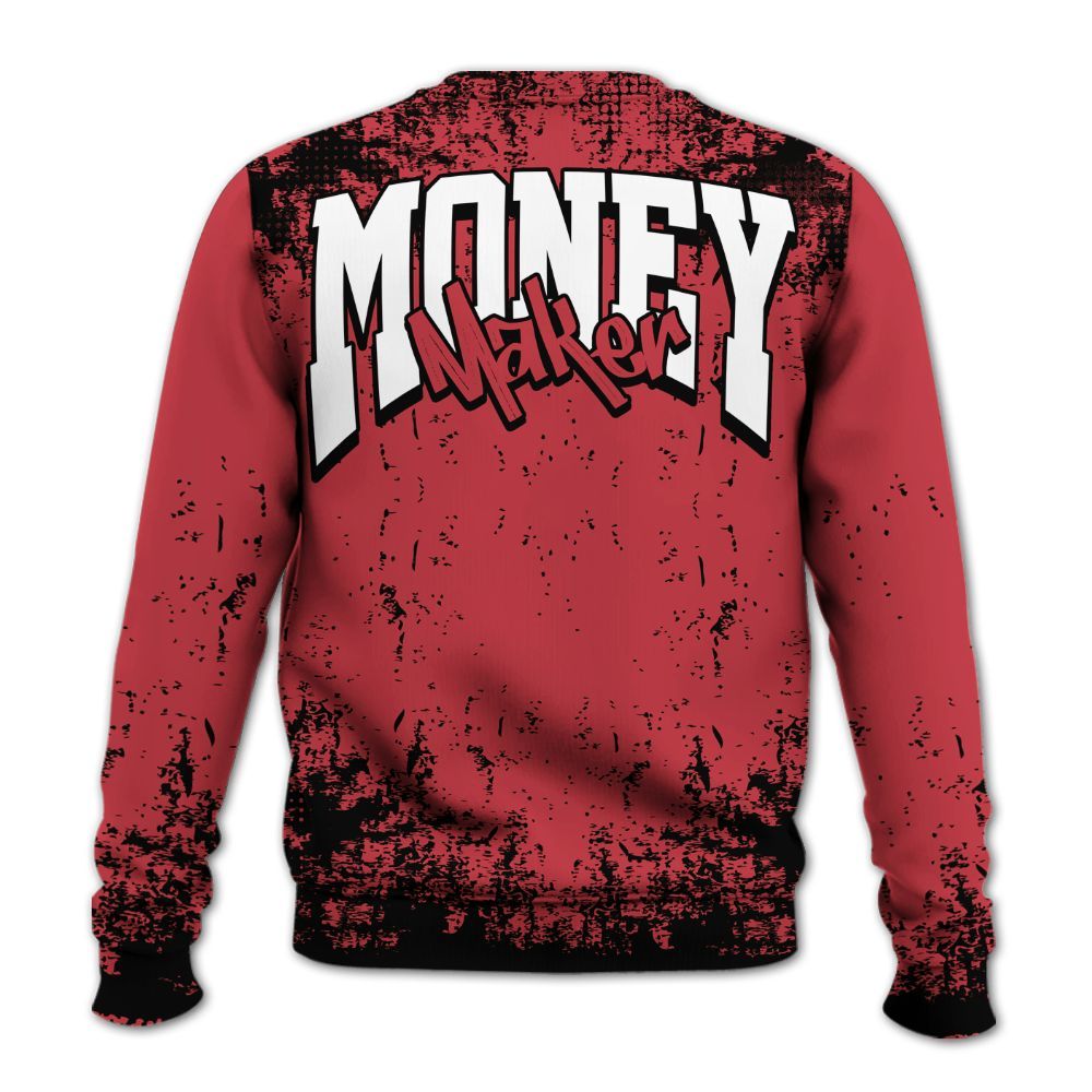 Sweatshirt To Match High OG University Red Dark Powder Blue 1s - Move In Silence Money Street Retro All Over Print