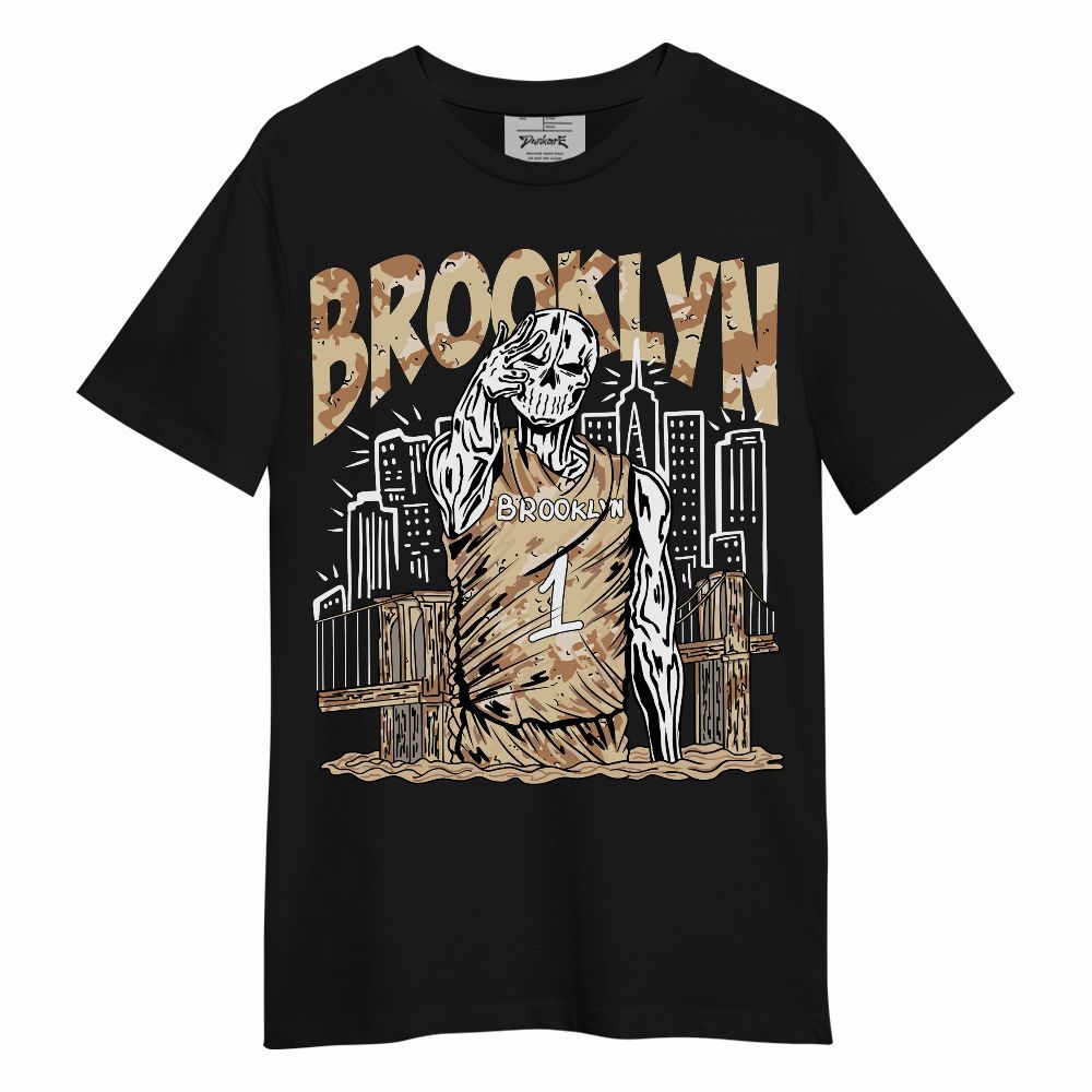Shirt To Match Desert Camo 3s - Brooklyn's Skeleton Unisex Shirt