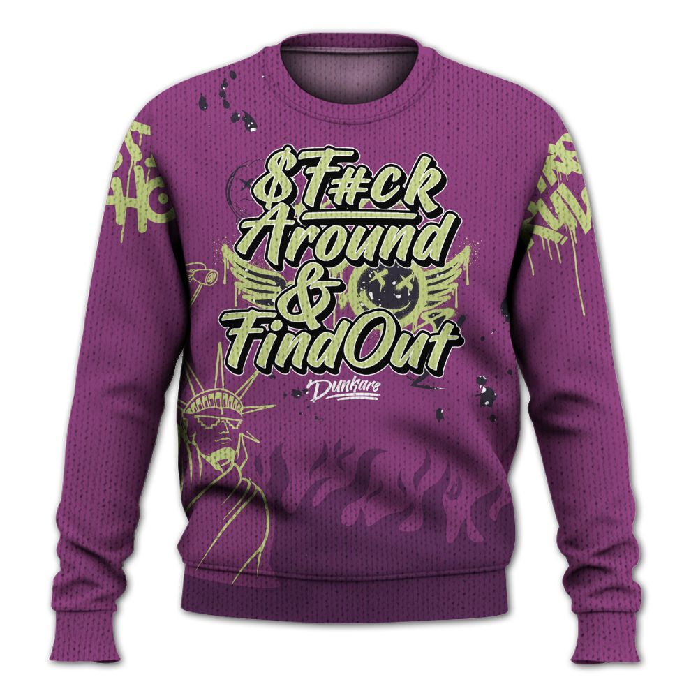 Knitted Sweater To Match Ja 2 Staregazer - Graphic Fck Around Find Out
