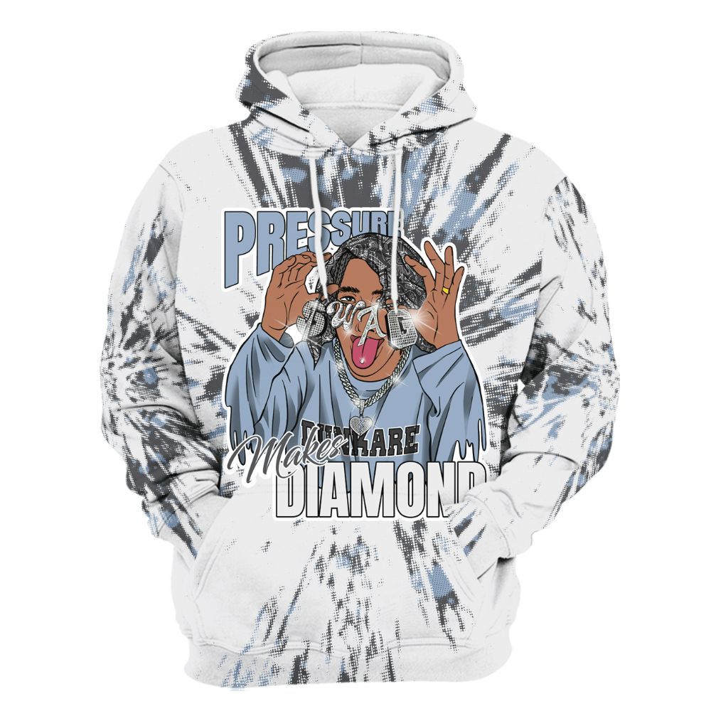 Hoodie To Match Reverse Black White 6s - Pressures Makes Hoodie To Match Lux All Over Print