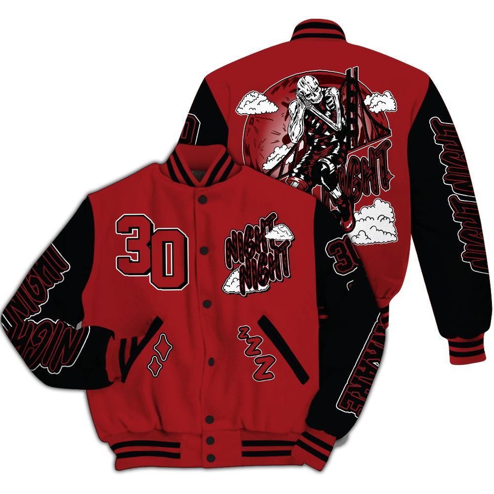 Varsity Jacket To Match Alternate Flu Game 12s - Seeya Skeleton All Over Print