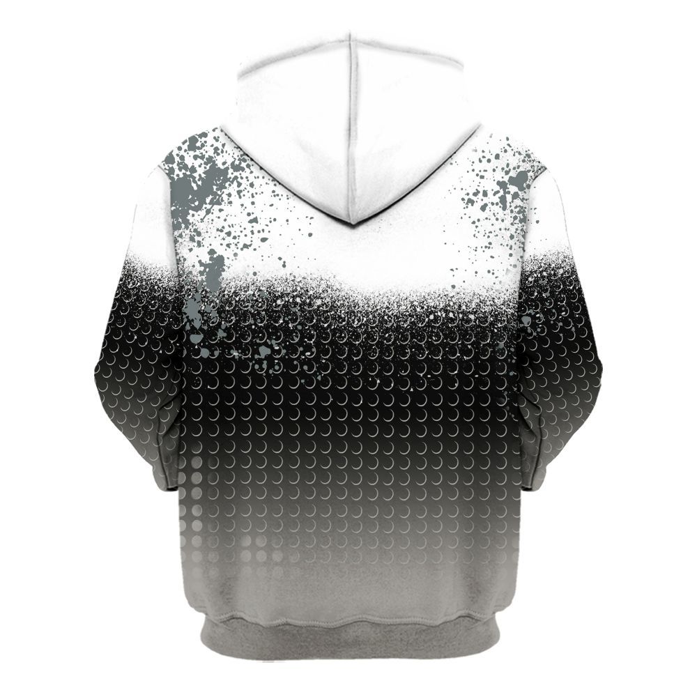 Hoodie To Match Cool Grey 9s - Halftone Time Is Money All Over Print