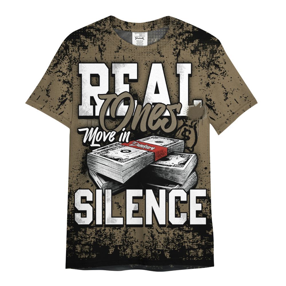Shirt To Match Olive 9s - Move In Silence Money Street Retro All Over Print