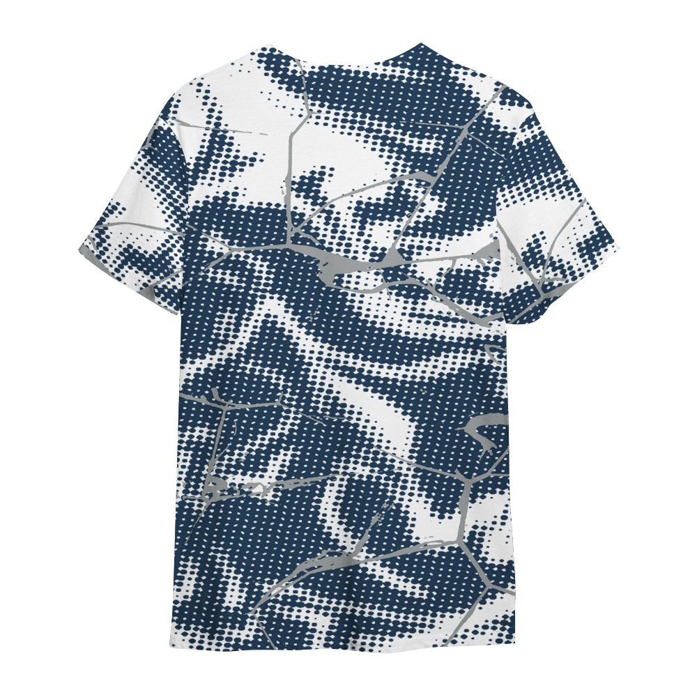 Shirt To Match Retro French Blue 2025 12s - Dislike Us Crack All Over Print