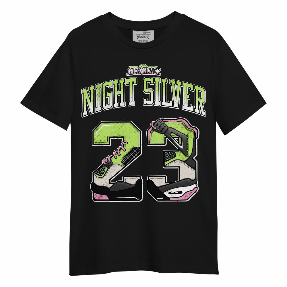 Shirt To Match Jack Black Night Silver - Number 23 Dirty 4s Graphic