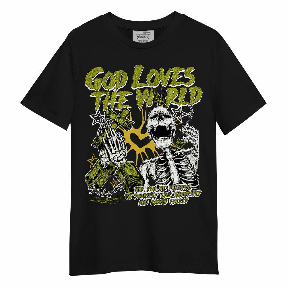 Shirt To Match Dunk Low QS Halloween Skull - God Loves The World Unisex Shirt